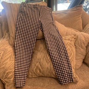 J.Crew checkered Martie pants size 2